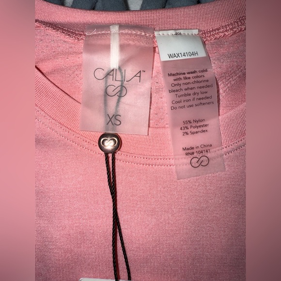 NWT Calia Soft Pink Seamless Shirt - Picture 4 of 5